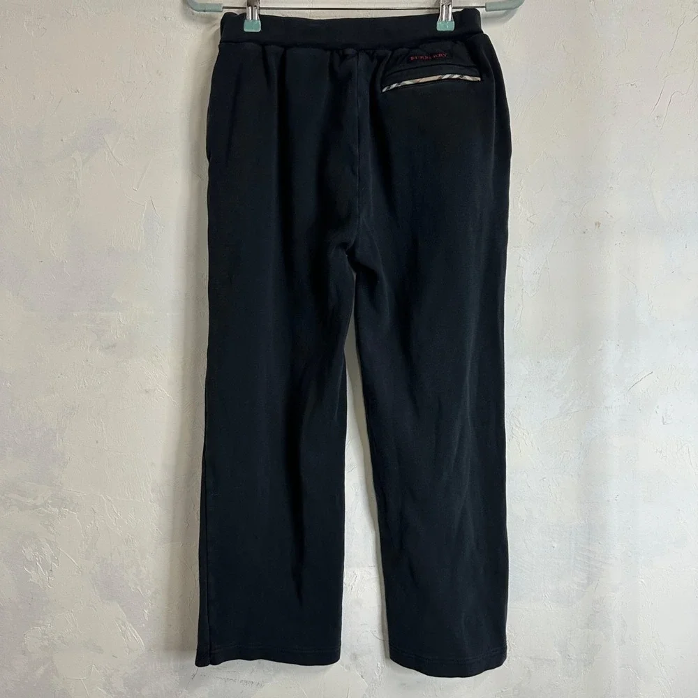 Burberry Sport Black Straight Leg Mens Sweatpants Size Small